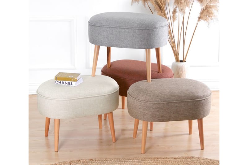 Sittpuff Simsbury 63 cm - Brun - Möbler - Fåtölj & stolar - Pall & puff - Sittpuff