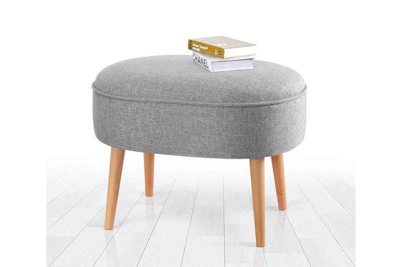 Sittpuff Simsbury 63 cm - Grå - Möbler - Fåtölj & stolar - Pall & puff - Sittpuff