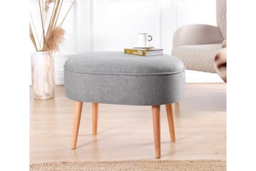 Sittpuff Simsbury 63 cm - Grå - Möbler - Fåtölj & stolar - Pall & puff - Sittpuff