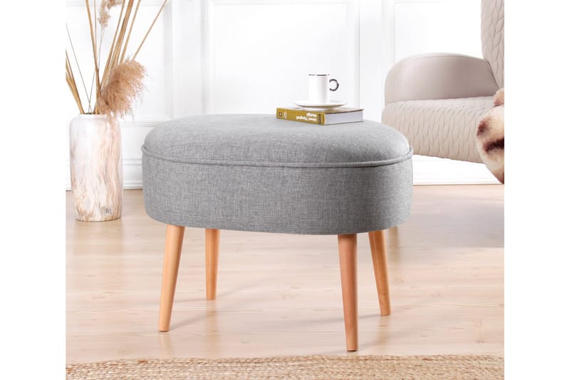 Sittpuff Simsbury 63 cm - Grå - Möbler - Fåtölj & stolar - Pall & puff - Sittpuff