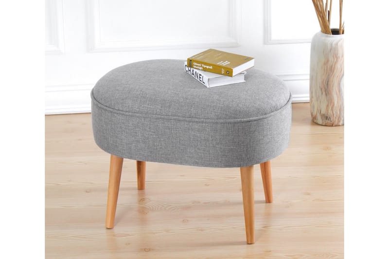 Sittpuff Simsbury 63 cm - Grå - Möbler - Fåtölj & stolar - Pall & puff - Sittpuff