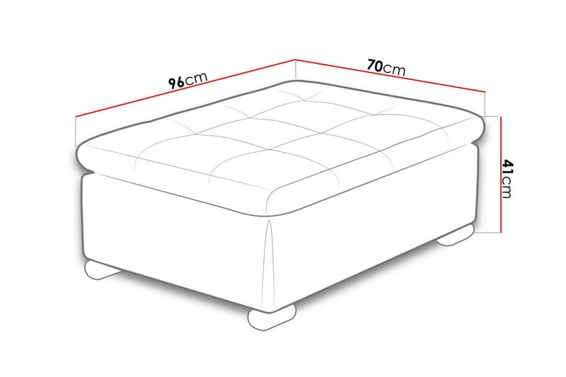 Sittpuff Sororia Vit - Sittpuff