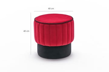 Sittpuff Spulico Rund - Röd - Möbler - Fåtölj & stolar - Pall & puff - Sittpuff