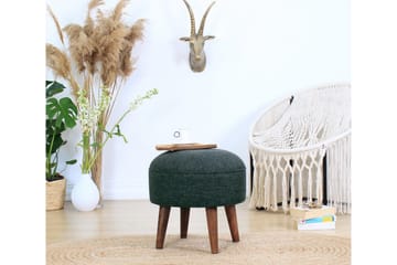 Sittpuff Taree 45 cm - Grön - Möbler - Fåtölj & stolar - Pall & puff - Sittpuff