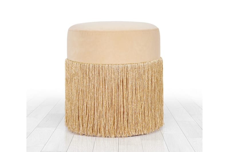 Sittpuff Thibodaux 40 cm - Guld - Möbler - Fåtölj & stolar - Pall & puff - Sittpuff