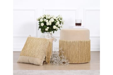 Sittpuff Thibodaux 40 cm - Guld - Möbler - Fåtölj & stolar - Pall & puff - Sittpuff