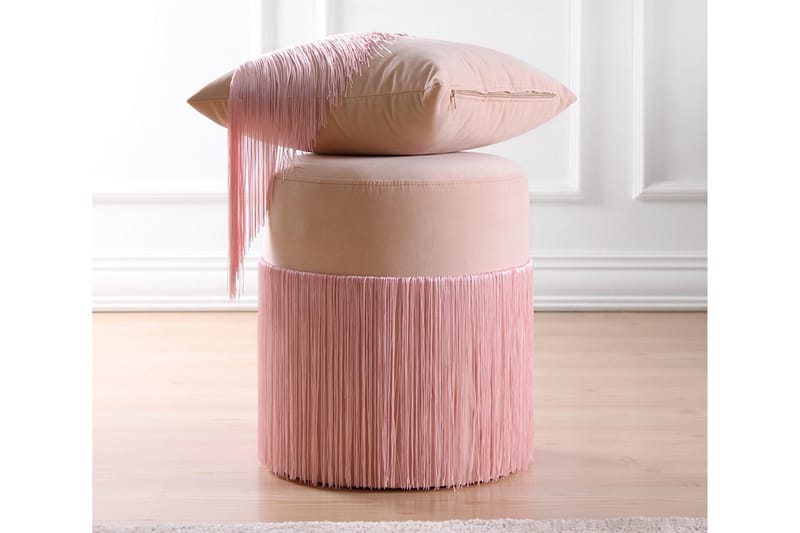 Sittpuff Thibodaux 40 cm - Rosa - Möbler - Fåtölj & stolar - Pall & puff - Sittpuff