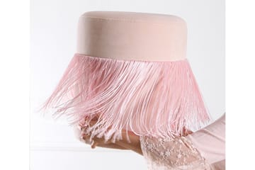 Sittpuff Thibodaux 40 cm - Rosa - Möbler - Fåtölj & stolar - Pall & puff - Sittpuff