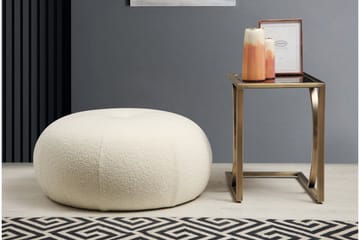 Sittpuff Tumut 55 cm - Vit - Möbler - Fåtölj & stolar - Pall & puff - Sittpuff