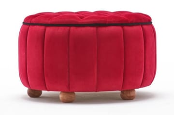 Sittpuff Welwin - Röd/Natur - Möbler - Fåtölj & stolar - Pall & puff - Sittpuff