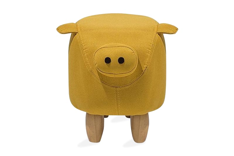 Sittpuff Piggy 50 cm - Gul - Sittpuff