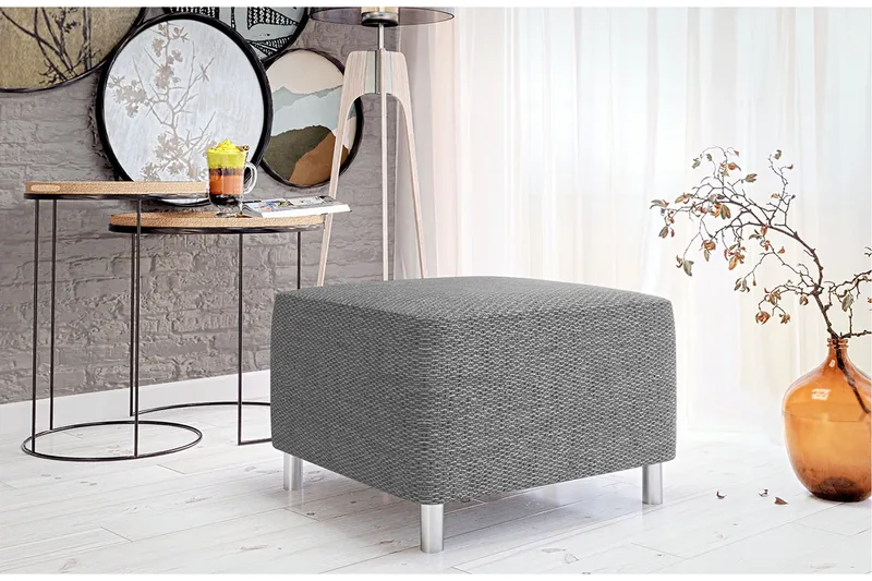 Skatteg Sittpuff 65x56x42 cm - Grå - Möbler - Fåtölj & stolar - Pall & puff - Sittpuff