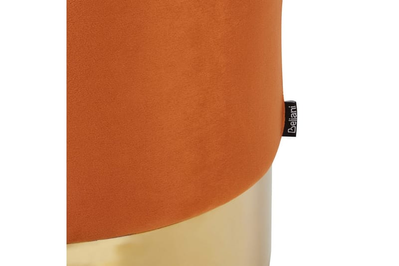 Sittpuff Sophia Orange/guld - Orange/guld - Möbler - Fåtölj & stolar - Pall & puff - Sittpuff