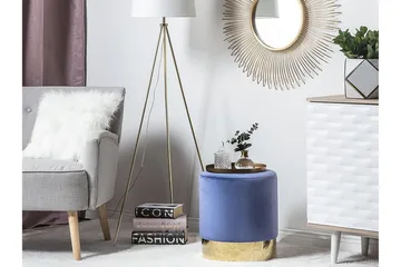 Sophia Sittpuff 39 cm - Blå - Möbler - Fåtölj & stolar - Pall & puff - Sittpuff