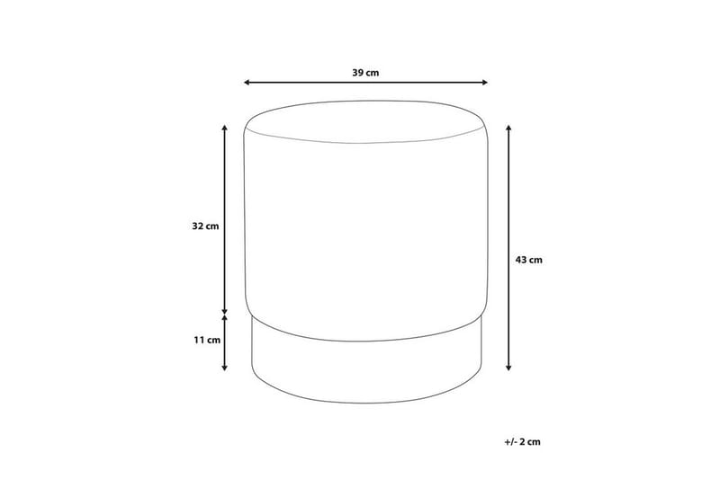 Sophia Sittpuff 39 cm - Blå - Möbler - Fåtölj & stolar - Pall & puff - Sittpuff