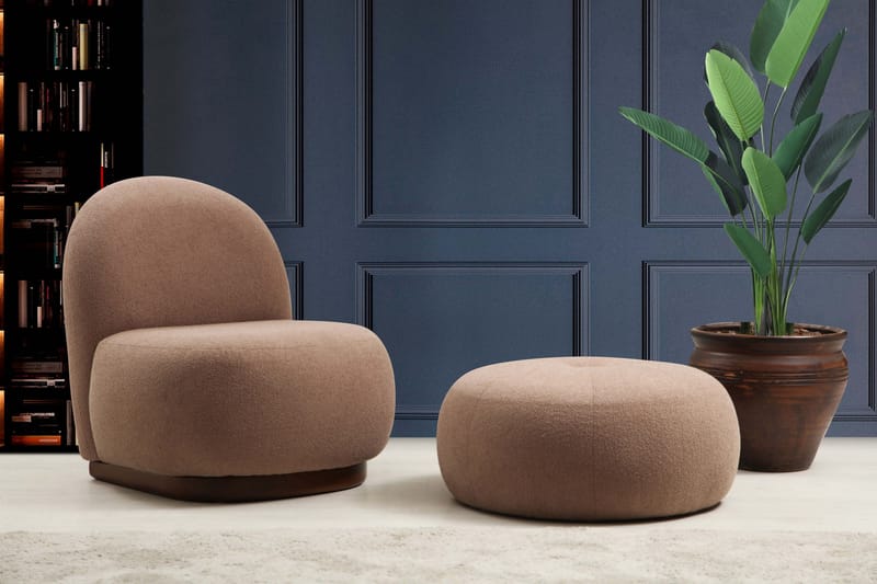 Springhill Sittpuff 55 cm - Brun - Möbler - Fåtölj & stolar - Pall & puff - Sittpuff