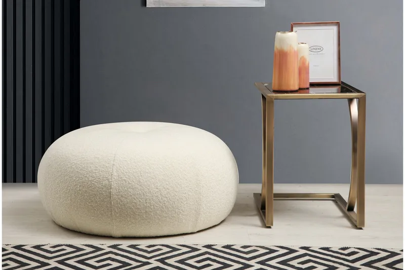 Springhill Sittpuff 55 cm - Vit - Möbler - Fåtölj & stolar - Pall & puff - Sittpuff