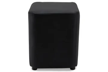 Square Pall Läder - Svart - Möbler - Fåtölj & stolar - Pall & puff - Sittpuff