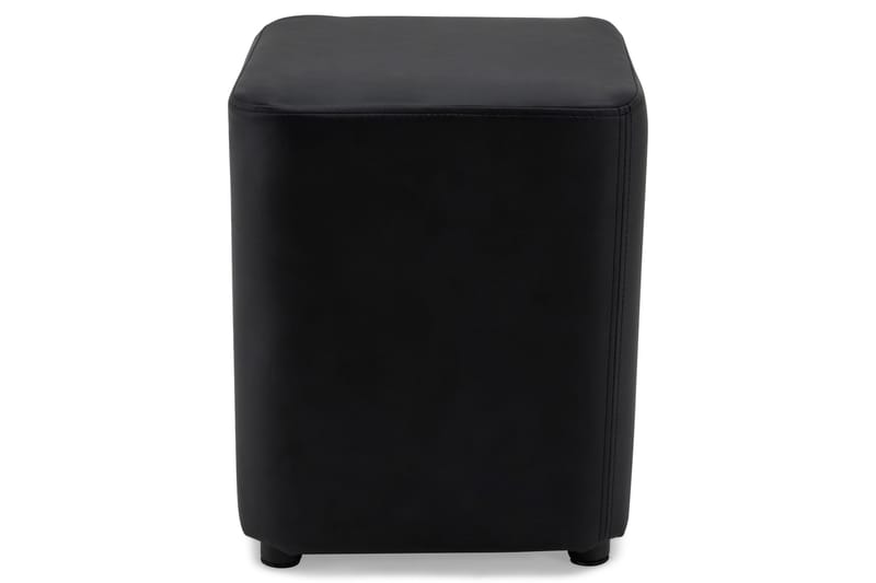 Square Pall Läder - Svart - Möbler - Fåtölj & stolar - Pall & puff - Sittpuff