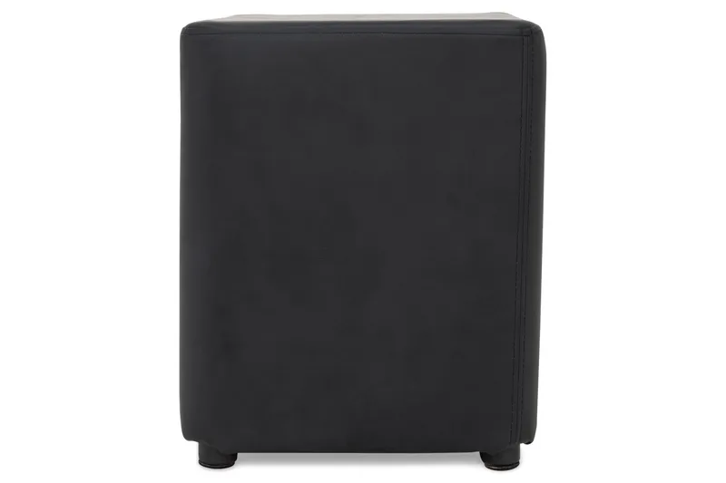 Square Pall Läder - Svart - Möbler - Fåtölj & stolar - Pall & puff - Sittpuff