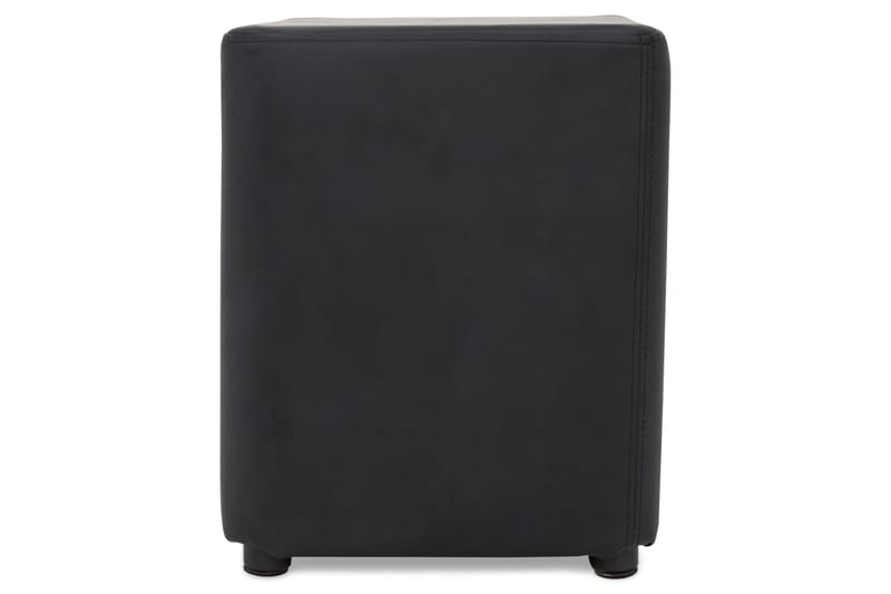 Square Pall Läder - Svart - Möbler - Fåtölj & stolar - Pall & puff - Sittpuff