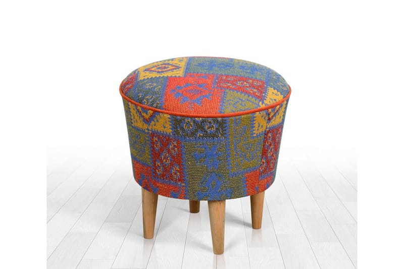 Sweetwater Sittpuff 42 cm - Röd/Blå - Möbler - Fåtölj & stolar - Pall & puff - Sittpuff