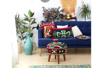 Tarrytown Sittpuff 46 cm - Flerfärgad - Möbler - Fåtölj & stolar - Pall & puff - Sittpuff