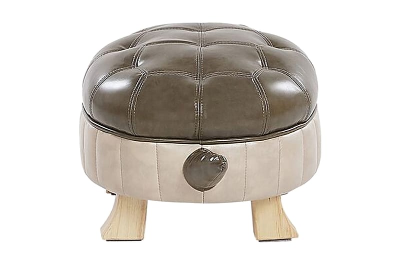 Tartaruga Sittpuff - Konstläder/Grön/Beige - Möbler - Fåtölj & stolar - Pall & puff - Sittpuff