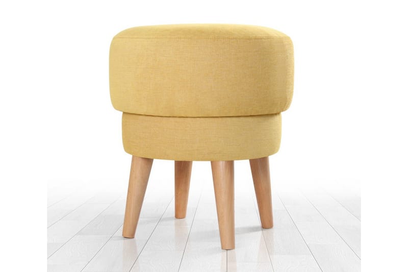 Veccio Sittpuff 47 cm - Gul - Möbler - Fåtölj & stolar - Pall & puff - Sittpuff