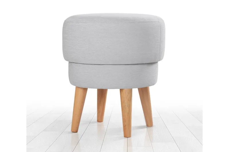 Veccio Sittpuff 47 cm - Ljusgrå - Möbler - Fåtölj & stolar - Pall & puff - Sittpuff