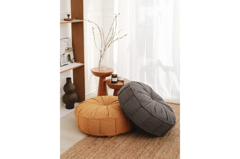 Vintage Sittpuff 60 cm - Antracit - Möbler - Fåtölj & stolar - Pall & puff - Sittpuff