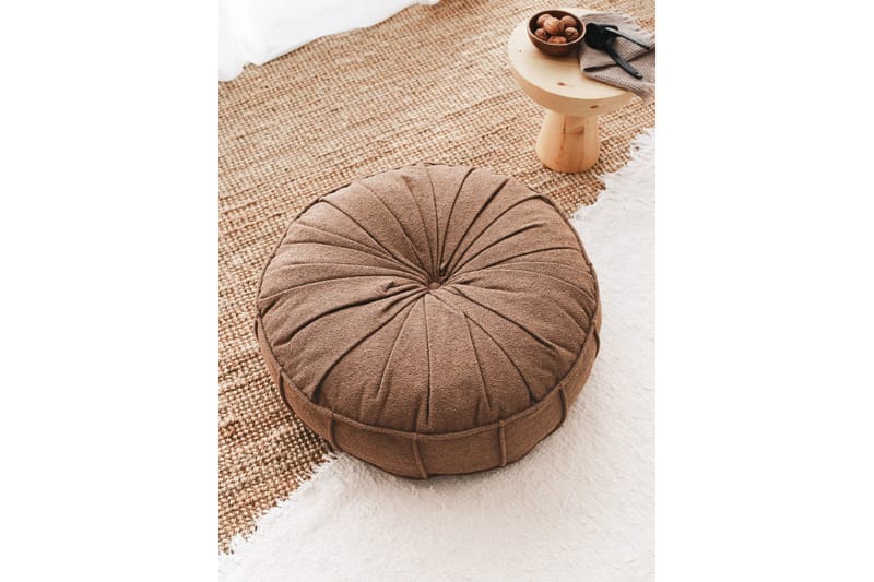 Vintage Sittpuff 60 cm, Brun