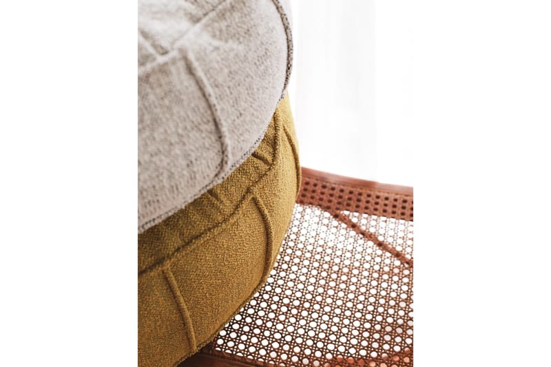 Vintage Sittpuff 60 cm - Gul - Möbler - Fåtölj & stolar - Pall & puff - Sittpuff
