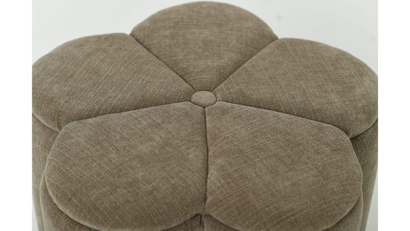 Sittpuff Viresta med Förvaring Ø60 cm - Beige - Möbler - Fåtölj & stolar - Pall & puff - Sittpuff