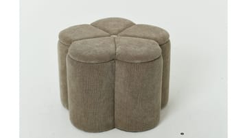Sittpuff Viresta med Förvaring Ø60 cm - Beige - Möbler - Fåtölj & stolar - Pall & puff - Sittpuff