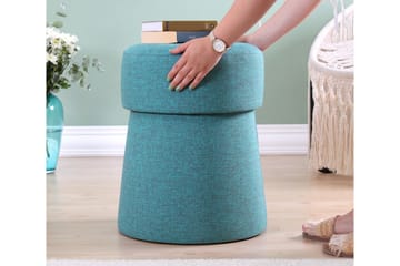 Waterford Sittpuff 40 cm - Blå - Möbler - Fåtölj & stolar - Pall & puff - Sittpuff