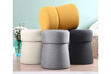 Waterford Sittpuff 40 cm - Ljusgrå - Möbler - Fåtölj & stolar - Pall & puff - Sittpuff