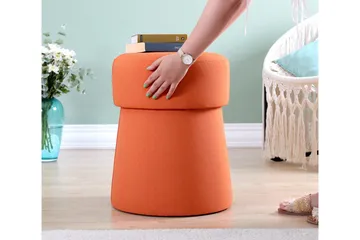 Waterford Sittpuff 40 cm - Orange - Möbler - Fåtölj & stolar - Pall & puff - Sittpuff