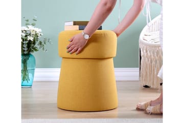 Waterford Sittpuff 40 cm - Senapsgul - Möbler - Fåtölj & stolar - Pall & puff - Sittpuff