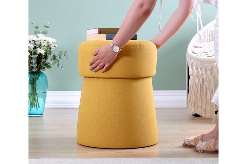 Waterford Sittpuff 40 cm - Senapsgul - Möbler - Fåtölj & stolar - Pall & puff - Sittpuff