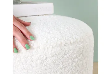 Whitman Sittpuff 54 cm - Vit - Möbler - Fåtölj & stolar - Pall & puff - Sittpuff