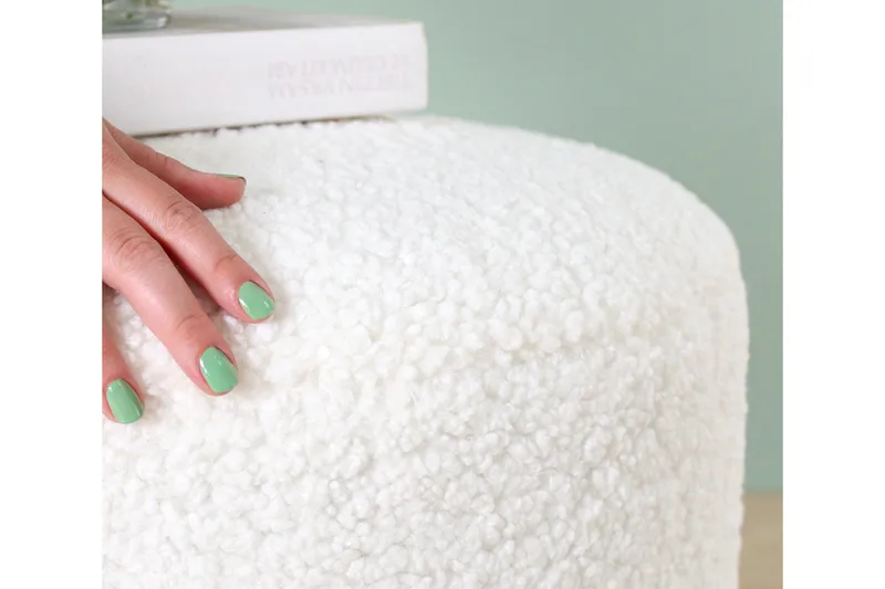 Whitman Sittpuff 54 cm - Vit - Möbler - Fåtölj & stolar - Pall & puff - Sittpuff