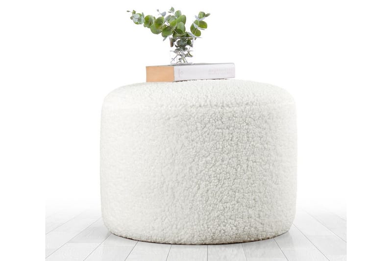 Whitman Sittpuff 54 cm - Vit - Möbler - Fåtölj & stolar - Pall & puff - Sittpuff