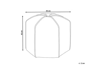 Sittpuff Wishek Beige - Beige - Möbler - Fåtölj & stolar - Pall & puff - Sittpuff