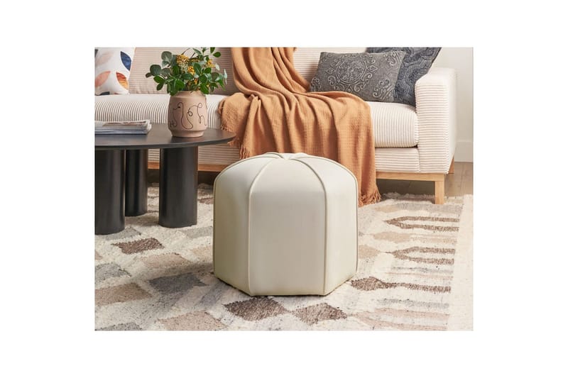 Sittpuff Wishek Beige - Beige - Möbler - Fåtölj & stolar - Pall & puff - Sittpuff