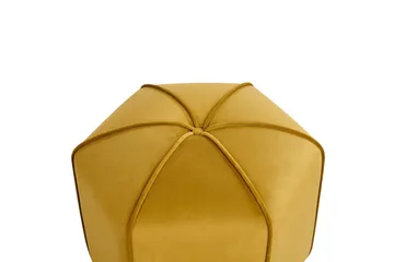 Sittpuff Wishek Gul - Gul - Möbler - Fåtölj & stolar - Pall & puff - Sittpuff