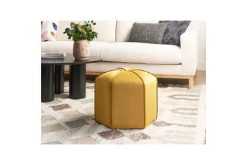 Sittpuff Wishek Gul - Gul - Möbler - Fåtölj & stolar - Pall & puff - Sittpuff