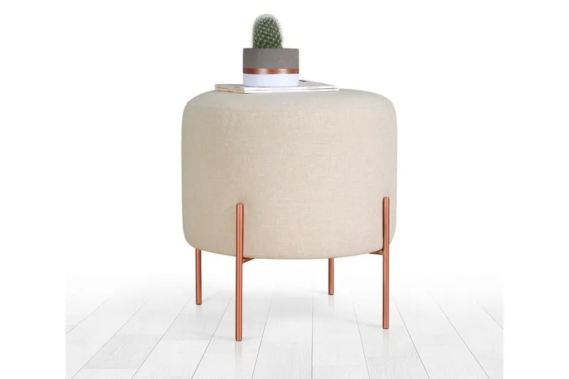 Yellowknife Sittpuff 40 cm - Beige - Möbler - Fåtölj & stolar - Pall & puff - Sittpuff