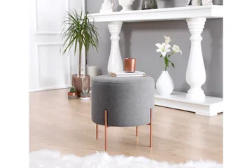 Yellowknife Sittpuff 40 cm - Grå - Möbler - Fåtölj & stolar - Pall & puff - Sittpuff