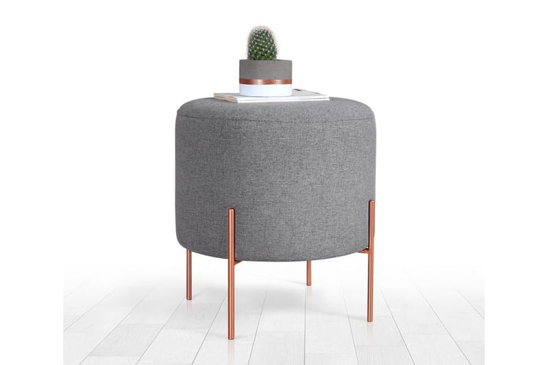 Yellowknife Sittpuff 40 cm - Grå - Möbler - Fåtölj & stolar - Pall & puff - Sittpuff